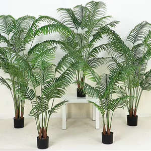 Plante artificielle en plastique <span class=keywords><strong>Dypsis</strong></span> Lutescens en pot, faux palmier décoratif d'intérieur, vente en gros - Product Image 1