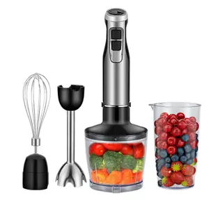 4 in 1 Elektrischer Stab mixer Küchen mixer Eier schläger Saft bohnen Gemüse Fleischwolf Chopper Stick Hand mixer