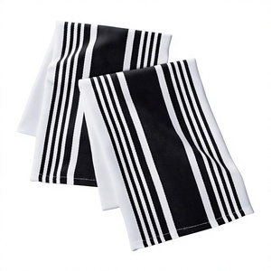 Durable Cotton Kitchen Napkin Absorbent Elegant Kitchen Stripe <b>Cloth</b> Napkins Indian Handmade Napkins for Decor Cleanup from ITHL - Product Image 1