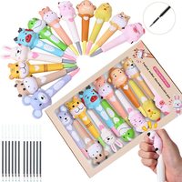 Échantillon Gratuit – Lot de 12 Stylos Anti-Stress à Pression pour Enfants – Jouet Récompense pour la Classe – Stylos Mignons Kawaii à Remontée Lente – Jouet Squishy