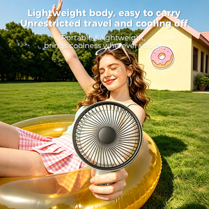 Ventilador de Coche Silencioso Pluska G16 con Ventosa 2 en 1, Recargable de 3600mAh, Ventilador de Mano Desmontable de 199 Velocidades para Salpicadero, Parabrisas y SUV - Product Image 3