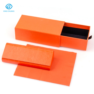 É<span class=keywords><strong>tui</strong></span> de luxe personnalisé avec logo, en PU, pour lunettes de soleil et de vue, avec chiffon de nettoyage et coffret d'emballage sur mesure - Product Image 4