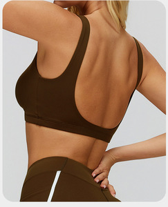 Soutien-gorge de sport personnalisé RUIQUWIN, respirant, séchage rapide, yoga, course à pied, vêtements de sport, avec logo avant sans dos, push-up, OEM - Product Image 3