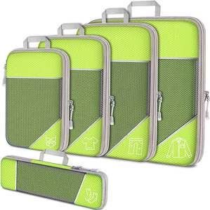 Sacs de compression pour économiser de l'espace, nouvelle conception, pompe de voyage portable, ensemble de cubes d'emballage, sac organisateur de vêtements, <span class=keywords><strong>tissu</strong></span> imperméable - Product Image 5