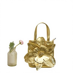 French-style Three-dimensional Flower Bucket Party <b>Bag</b> for Women Bride With Polyester Clutch <b>Small</b> Handbag Tanjing - Product Image 1