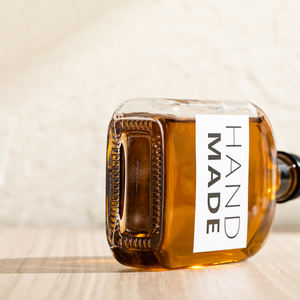 Mini botella de brandy, paquete de jugo de vidrio, bebida con tapas, botella de copa de vino - Product Image 4