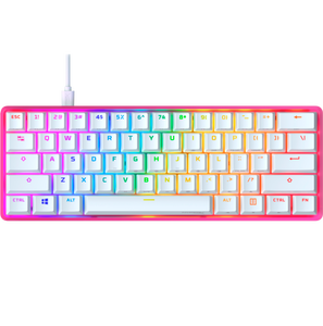 Hyperx 60 572y6aa White Multi-color 60% Gaming <b>Keyboard</b> Percent One Hand Mechanical Origins 60 Pink Led - Product Image 1