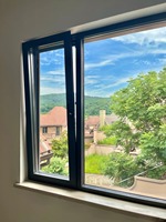 Ventanas Oscilobatientes de Triple Acristalamiento para Casas Pasivas, Ventana Corredera de Aluminio para Ventilación en Proyectos de Construcción de Cero Consumo Energético