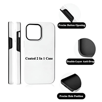 Coque de téléphone vierge personnalisée avec logo d'usine, double couche antichoc, enveloppement intégral sous vide, sublimation 3D pour iPhone 18 17 16 15 14 13