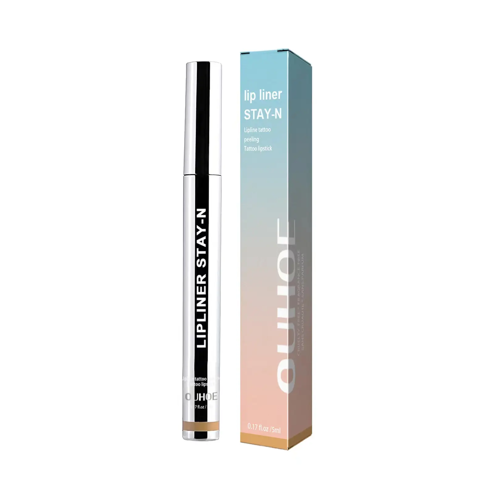 Factory customized peel-off lip liner, moisturizing lip color, long-lasting waterproof tattoo lip pencil