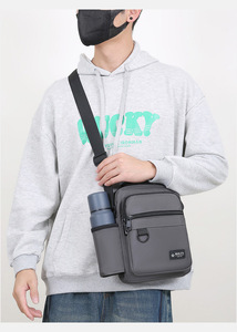 Bolso Bandolera Cruzado Unisex de Gran Capacidad, Ligero, Impermeable, con Cierre de Cremallera, Estilo Moderno Oxford - Product Image 6