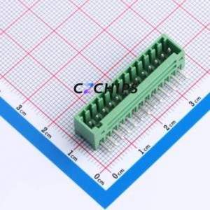 DB2ERC-2.54-13P-GN Plug-in Terminal Block P=2.54mm Connector Board-to-Board / Socket - Closed 1x13P 2.54mm Green - Product Image 1