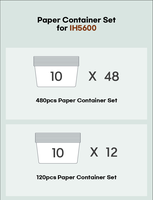 Bols à ramen en papier coréen - Conception empilable, compatibles avec les machines à ramen à fonction IH, capacité standard, jetables (120 pièces)