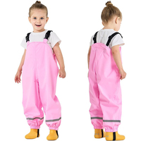 Kinder-Regenhose, Einteiler, Wasserdicht, Atmungsaktiv, für Kindergarten und Outdoor-Wanderungen