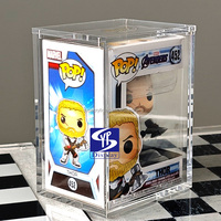 Caja Protectora Magnética Transparente de Acrílico de 6 mm de Grosor para Funko Pop de 4 Pulgadas, Protección UV, Caja de Exhibición para Marvel