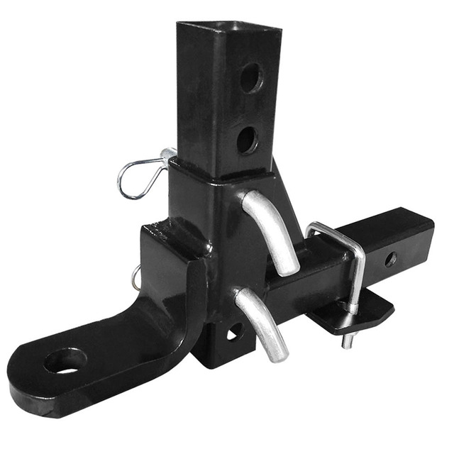 Heavy Duty 10 Inch Adjustable Drop Hitch Ball Mount for SUV Trailer Truck 2\" Receiver 5000 Lbs Capacity Steel New AHM-C