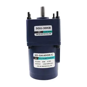 Xinda 220V AC gear reducer motor slow single-phase motor 40W micro constant speed small single phase ac motor 5000rpm