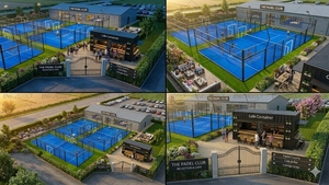 Container Mobile Temporaneo per Caffè, Resistente al Vento e ai Terremoti, Lunga Durata, Facile da Trasportare, per Impianti Sportivi di Padel - Product Image 3
