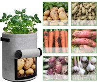 Sacs de culture de pommes de terre en feutre moderne, pliables, écologiques, multicolores, respirants, durables, de 5 gallons, pour une récolte visuelle