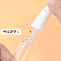 Flacon PET sans air pour soins des yeux 5ml/10ml/15ml Mini pompe à vide pour crème pour les yeux, sérum, shampoing, lotion et emballage de soins de la peau