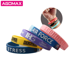 Custom Logo Printed <b>Funny</b> Silicone Wristband Wholesale Promotional Wristbands - Product Image 2