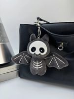 Porte-clés Peluche Chauve-souris Diable Horreur Personnalisé Breloques Animaux Effrayants à Suspendre au Sac Décoration Halloween