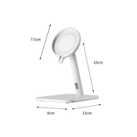 Support de tablette en alliage d'aluminium avec rotation à 120 degrés pour iPad iPhone, support magnétique pour téléphone portable, support de bureau magnétique