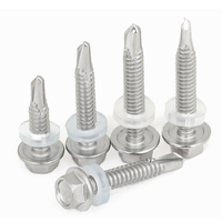 Vis autoperceuses en acier inoxydable pour toiture métallique hexagonale en gros pour bois 2-12 mm