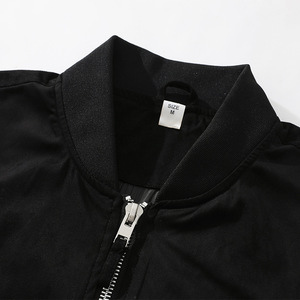 Giacca <span class=keywords><strong>Bomber</strong></span> da uomo all'ingrosso giacca da uomo in bianco abbigliamento tinta unita giacca da volo <span class=keywords><strong>Bomber</strong></span> - Product Image 5