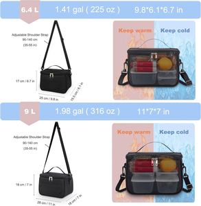 Sac isotherme pour le déjeuner en aluminium avec logo personnalisé, très vendu, pour femmes et enfants - Product Image 3