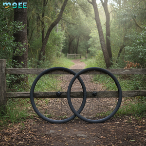 Ensemble de roues de vélo SeeMore Customization LOGO 100/142 mm avec axe traversant, pour route et gravier, frein à <span class=keywords><strong>disque</strong></span>, T700 T800, en fibre de carbone - Product Image 1