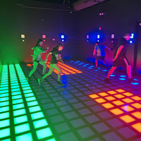 ANCHAOFU Activer Plancher de Jeu Led 30x30cm Salle de Danse Lumière Interactive Jeu Actif Plancher Led
