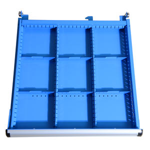 Boîte à outils robuste en métal et acier mobile à 5 tiroirs Design industriel moderne avec roues pour atelier et entrepôt OEM personnalisable - Product Image 5