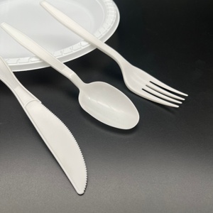 Confezione da 1000 <span class=keywords><strong>Cucchiaini</strong></span> Monouso in <span class=keywords><strong>Plastica</strong></span> PP Bianca Resistente al Calore - Product Image 5