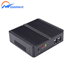 ZOOMWIN Celeron komputer industri J1800 Win7/10 Linux Ubuntu OS penyimpanan MSATA HD VGA tampilan ganda 1920*1080 PC Mini tertanam
