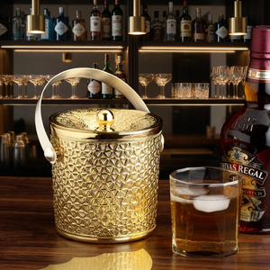 Decorated Metal Ice Bucket for Party-Handmade Brass - Product Image 3