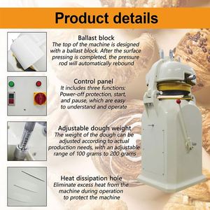 Vente en gros diviseur de pâte semi-automatique 30 pièces diviseur de pâte <span class=keywords><strong>pas</strong></span> <span class=keywords><strong>cher</strong></span> diviseur de pâte à pâtisserie - Product Image 5