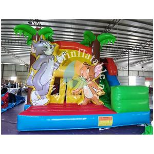 บ้านลมเป่าลมธีมทอมแอนด์เจอร์รี่เกรดเชิงพาณิชย์ พร้อมสไลเดอร์ ทำจาก PVC สำหรับเช่าจัดงานปาร์ตี้เด็ก - Product Image 3