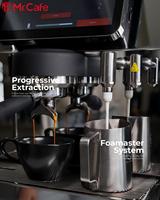 Machine à café professionnelle tout-en-un Mr. Cafe Cafe Master S480 à double chaudière, machine à expresso semi-automatique à un groupe