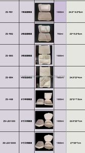 Tùy chỉnh kích thước in logo dùng một lần cấp thực phẩm bánh hamburger Takeaway bao bì kraft giấy vỏ sò Burger bát - Product Image 5