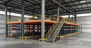 Fabricant de plateformes de stockage surélevées en acier pour entrepôts, dimensions personnalisées - Product Image 3