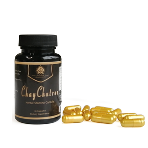 Suplemento Herbal ChayChatree, Cápsulas de Epimedium y Tribulus Terrestris con Saponina, Suplemento para la Resistencia Masculina - Product Image 1