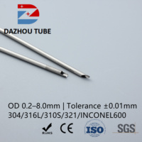 Cannule à pointe biseautée en acier inoxydable 304 sans bavure, 24G 150mm, pour injection cosmétique, avec marquage CE et contrôle qualité