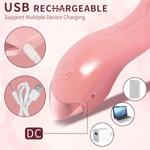 Función de calefacción Mujer Loco Lengua Juguete sexual Vibrador Venta caliente Clítoris Lamiendo Lengua Vibrador Comercio - Product Image 4