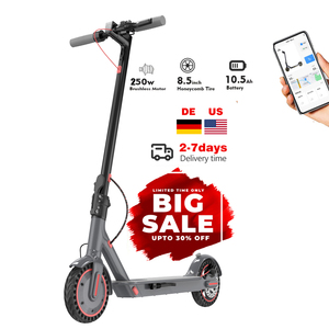 จัดส่งรวดเร็วในคลังสินค้า EU และ US สกู๊ตเตอร์ไฟฟ้าสำหรับผู้ใหญ่ กำลังไฟ 250 วัตต์ ระยะไกล - Product Image 1