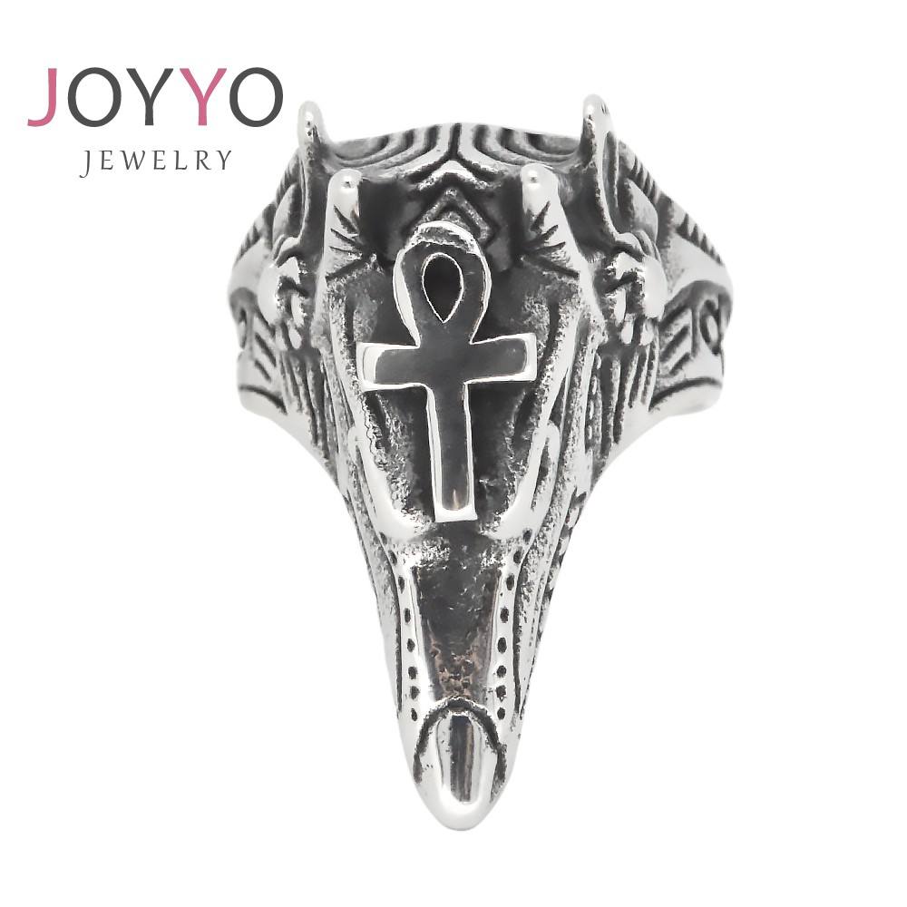 Stainless Steel Free Biker Gents Bague Motards Anillo Egyptian