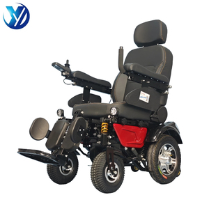 Fauteuil roulant électrique tout-terrain avec batterie pour personnes à mobilité réduite, fonction inclinable, assistance à la marche, stabilité accrue - Product Image 5