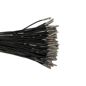 เชือกยางยืดสีดำ ยาว 335 มม. พร้อมปลายแหลมโลหะขนาดเส้นผ่านศูนย์กลาง 1.5 มม. ชุด 50 ชิ้น สำหรับงานฝีมือและทำเมนู - Product Image 2