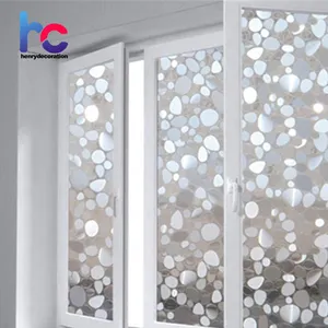 磨砂鹅卵石图案防紫外线耐用窗户玻璃膜光滑玻璃表面装饰窗膜