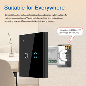 Módulo de Interruptor Inteligente WiFi y Zigbee de Contacto Seco, Interruptor de Relé para Hogar Inteligente, Compatible con Alexa y Google Home, DC 12/24V AC 100-240V - Product Image 3